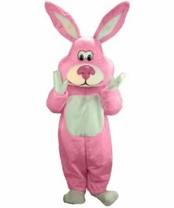 Mask US BUNNY MASCOTS Pink Cottontail Lightweight Mascot Costume