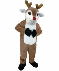 Mask US FOREST ANIMAL MASCOTS Randy Reindeer Lightweight Mascot Costume