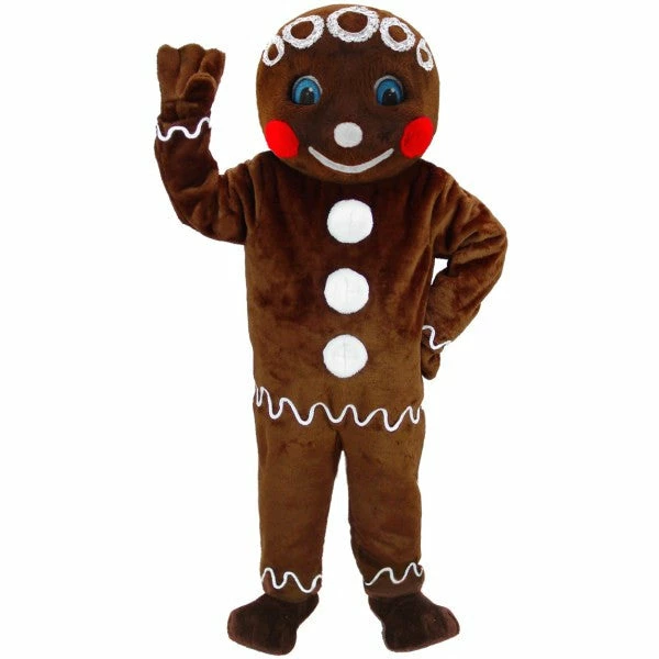 Mask US Mr. Gingerbread Lightweight Mascot Costume 3 Mask US Mr. Gingerbread Lightweight Mascot Costume