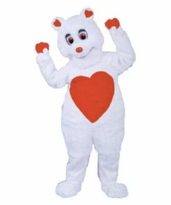 Mask US Valentine Bear Mascot Costume