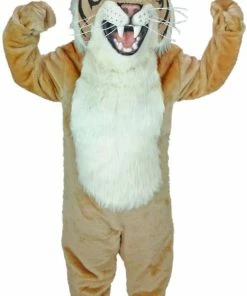 Mask US Tan Wildcat Mascot Costume