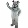 Mask US Grey Bulldog Mascot Costume