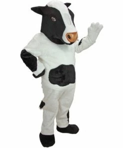 Mask US FARM ANIMAL MASCOTS Cow Mascot Costume