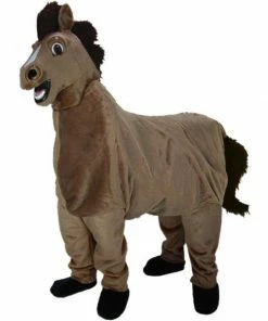Mask US Horse Two-Person Mascot Costume FARM ANIMAL MASCOTS