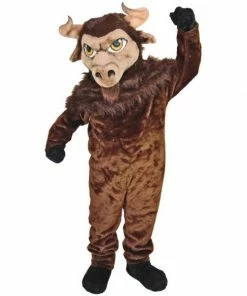Mask US EXOTIC ANIMAL MASCOTS Bison Mascot Costume