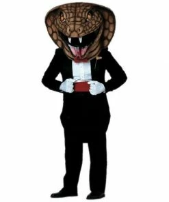 Mask US Dressed To Kill Cobra Mascot - Head Only REPTILE AND AMPHIBIAN MASCOTS