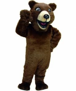 Mask US Happy Grizzly Bear Mascot Costume BEAR MASCOTS