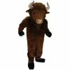 Mask US EXOTIC ANIMAL MASCOTS Buffalo Mascot Costume