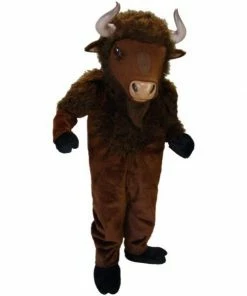 Mask US EXOTIC ANIMAL MASCOTS Buffalo Mascot Costume