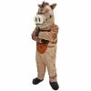Mask US EXOTIC ANIMAL MASCOTS Wild Boar Mascot Costume