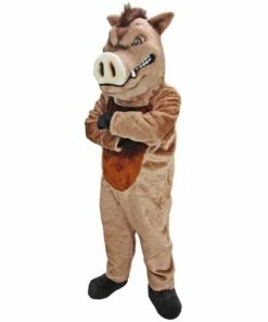 Mask US EXOTIC ANIMAL MASCOTS Wild Boar Mascot Costume