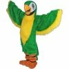 Mask US Green Parrot Mascot Costume 2 Mask US Green Parrot Mascot Costume