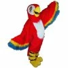 Mask US Red Macaw Mascot Costume