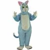 Mask US Blue Cat Mascot Costume CAT MASCOTS