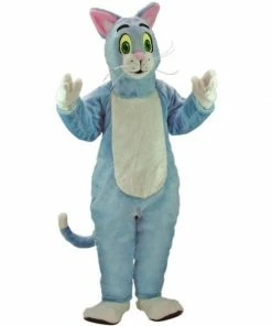 Mask US Blue Cat Mascot Costume CAT MASCOTS