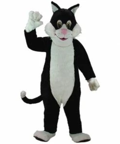 Mask US CAT MASCOTS Black Cat Mascot Costume