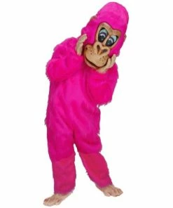 Mask US Pink Gorilla Mascot Costume MONKEY AND GORILLA MASCOTS