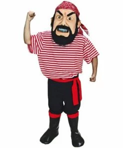 Mask US Pirate Mascot Costume CHARACTER MASCOTS