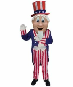 Mask US Uncle Sam Mascot Costume CHARACTER MASCOTS