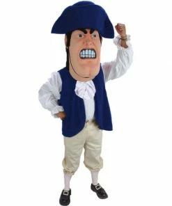 Mask US CHARACTER MASCOTS Revolutionary Mascot Costume
