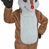 Mask US FOREST ANIMAL MASCOTS Randolph Reindeer Mascot Costume