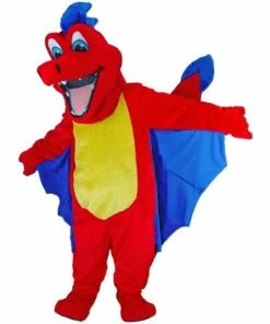 Mask US Red Dragon Mascot Costume DRAGONS AND DINOSAURS