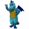 Mask US DRAGONS AND DINOSAURS Turquoise Dragon Mascot Costume