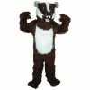 Mask US Badger Mascot Costume