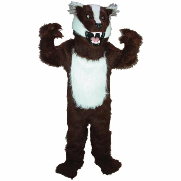 Mask US Badger Mascot Costume 3 Mask US Badger Mascot Costume